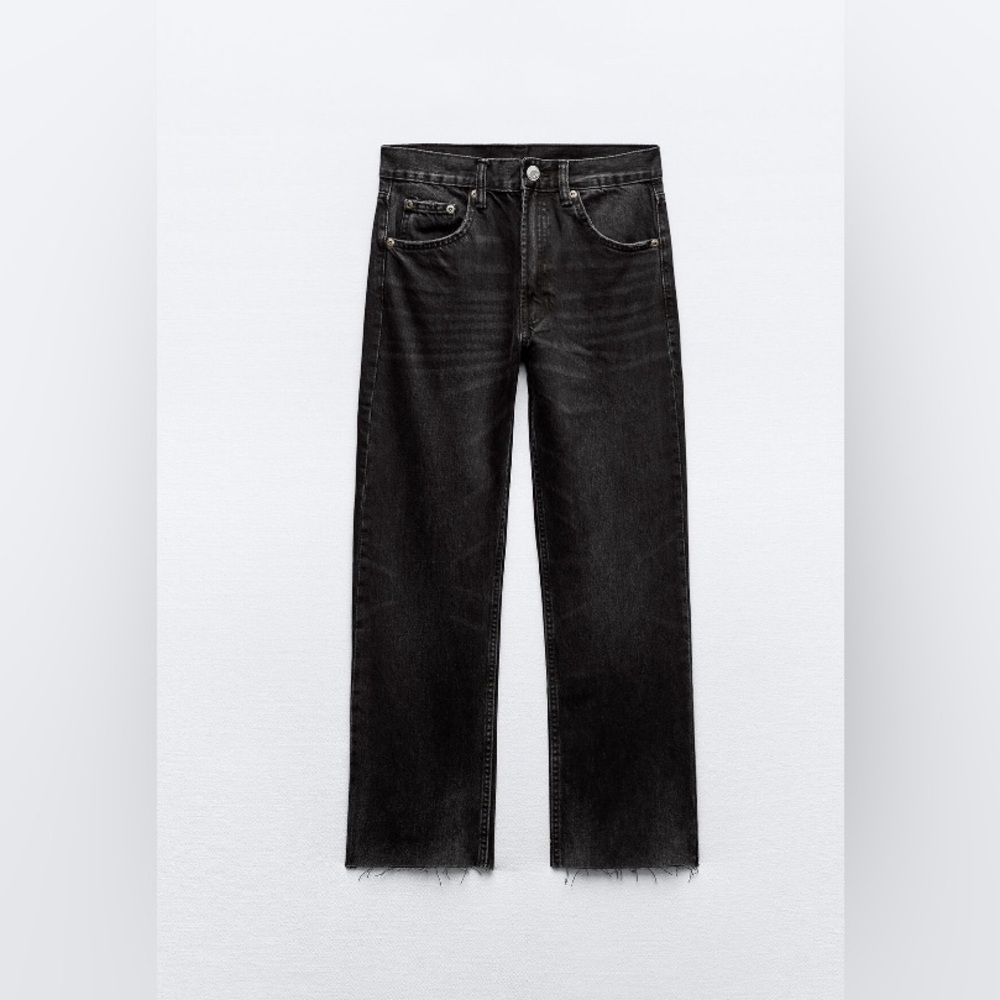 Zara straight leg jeans with a high waist